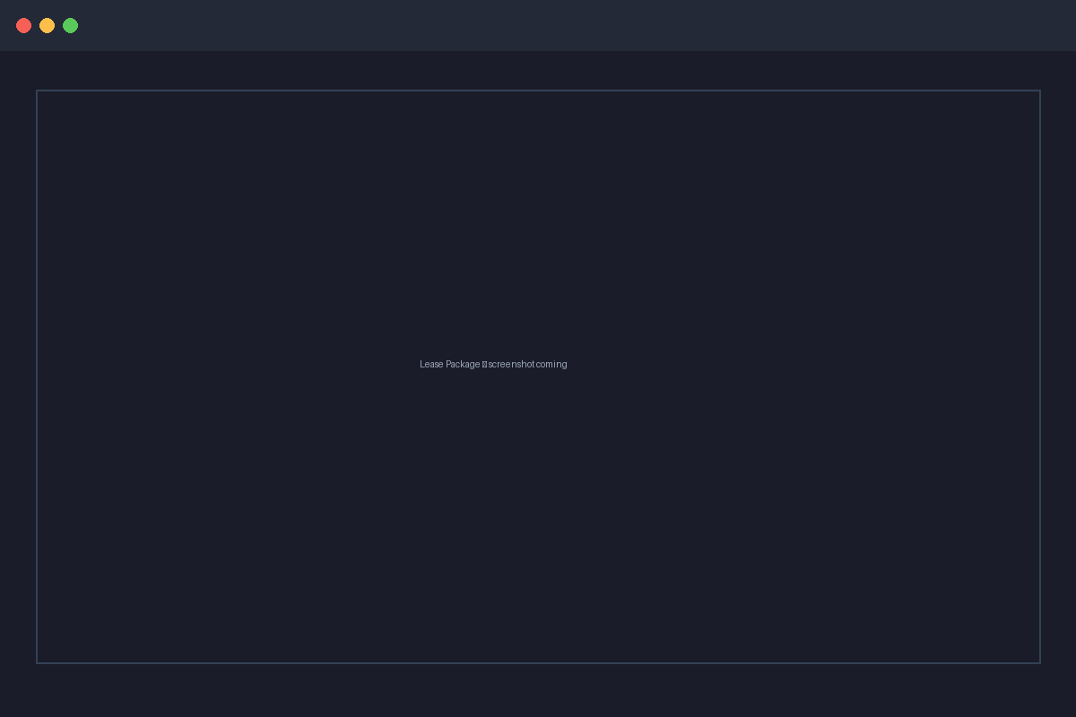 Generated lease package with section-by-section viewer